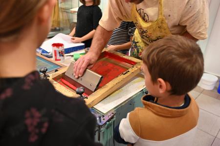 Delavnica sitotiska (foto Ana Čič)