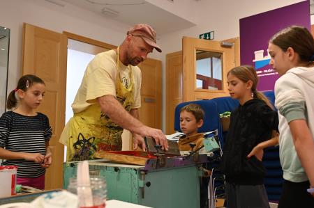 Delavnica sitotiska (foto Ana Čič)